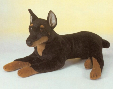peluche dobermann